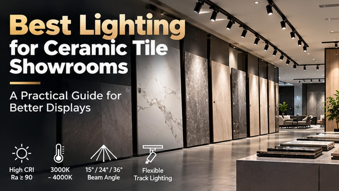 Best Lighting for Ceramic Tile Showrooms
